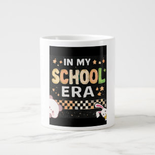 Caneca De Café Grande Retro Na Minha Era Escolar Estética Volta às Aulas