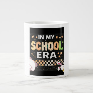 Caneca De Café Grande Retro Na Minha Era Escolar Estética Volta às Aulas