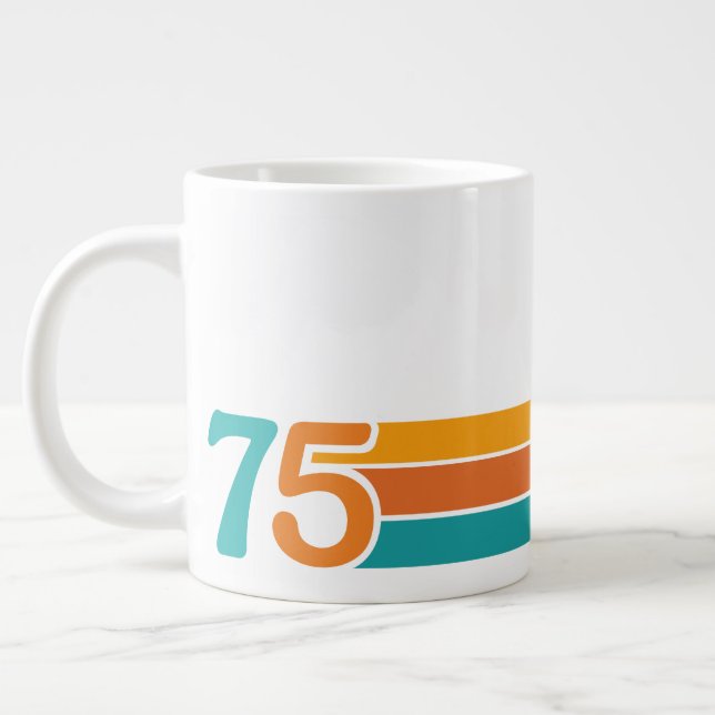Caneca De Café Grande Retro Sunset 75 (Esquerda)