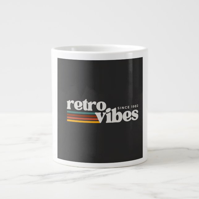Caneca De Café Grande retro vibes  (Frente)