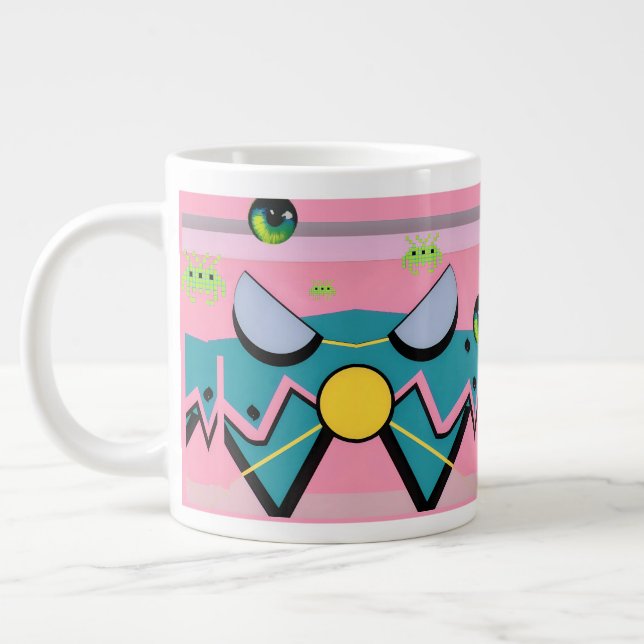Caneca De Café Grande Retroondas da fama - Ken Gage Art (Esquerda)