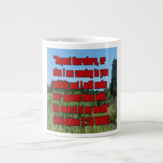 Caneca De Café Grande Revelação 2:16 WEBU Mug (Frente)