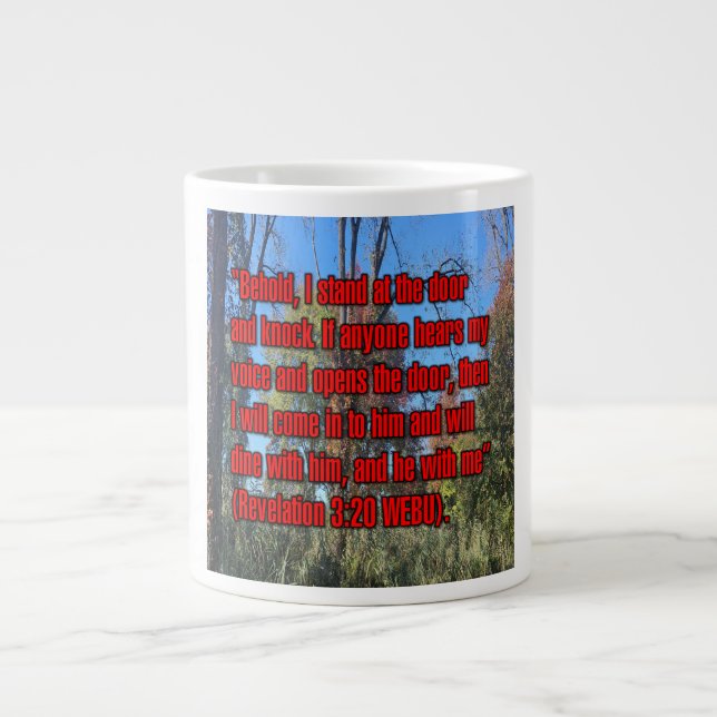 Caneca De Café Grande Revelação 3:20 Mug WEBU (Frente)