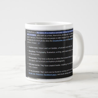 Caneca De Café Grande RGPhoto Wermz Logo with Description Giant Coffee M