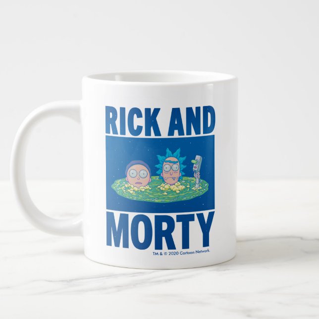 Caneca De Café Grande RICK E MORTY™| Atravessando o Portal (Esquerda)