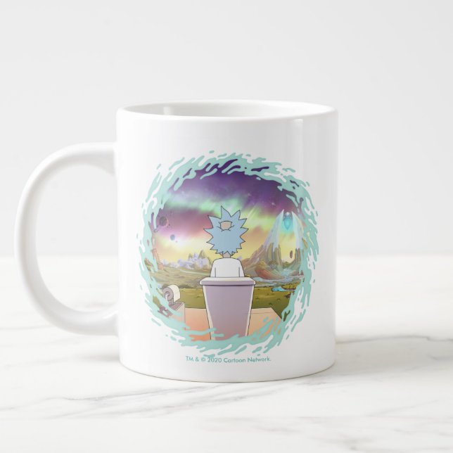 Caneca De Café Grande RICK E MORTY™| Local Privado do Rick (Esquerda)