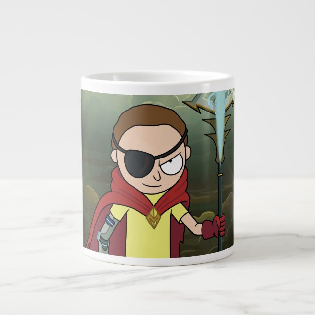 Caneca De Café Grande RICK E MORTY™| Mau Morty (Frente)
