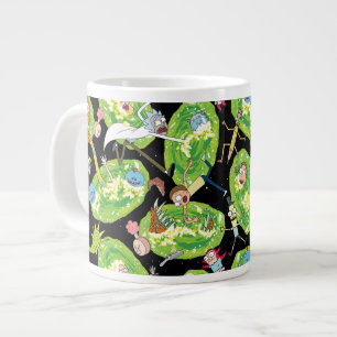 Caneca De Café Grande RICK E MORTY™ Padrões De Clientes Em Queda