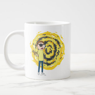 Caneca De Café Grande RICK E MORTY™   Portal de mau Morty