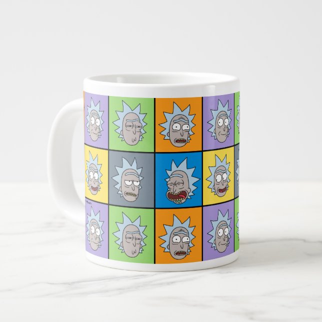 Caneca De Café Grande RICK E MORTY™| Rick (Frente Esquerda)