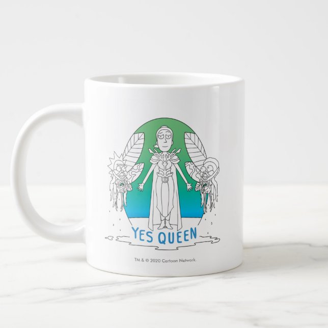 Caneca De Café Grande RICK E MORTY™| Sim Rainha (Esquerda)