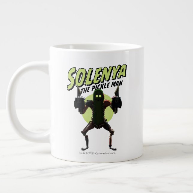 Caneca De Café Grande RICK E MORTY™| Solenya - O Homem-Picles (Esquerda)
