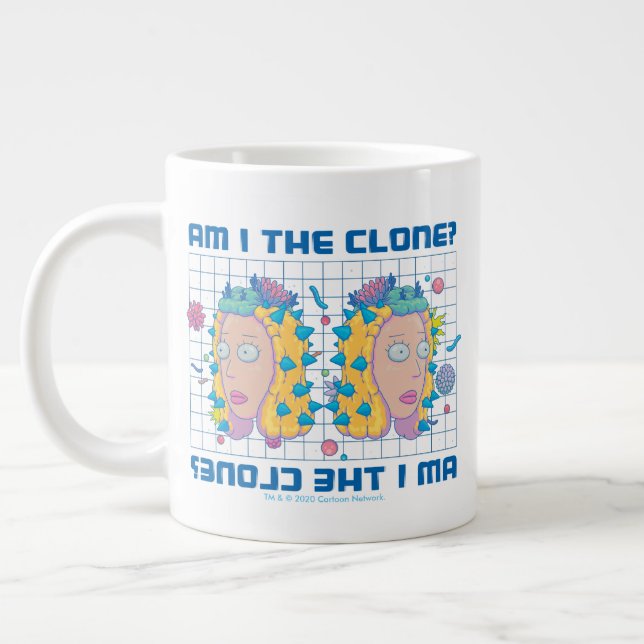 Caneca De Café Grande RICK E MORTY™| Sou O Clonado? (Esquerda)
