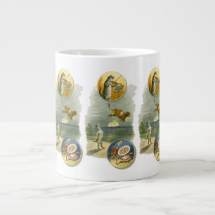 Caneca De Café Grande Rima Infantil Antiga Mãe Gansa Hey Diddle