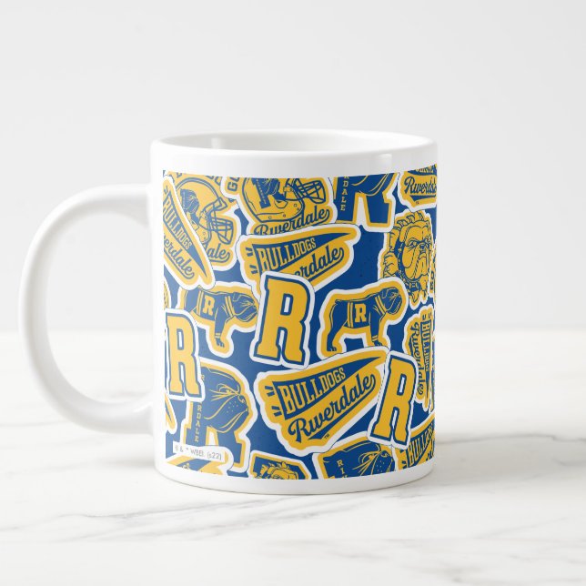 Caneca De Café Grande Riverdale Football and Cheer Pattern (Esquerda)