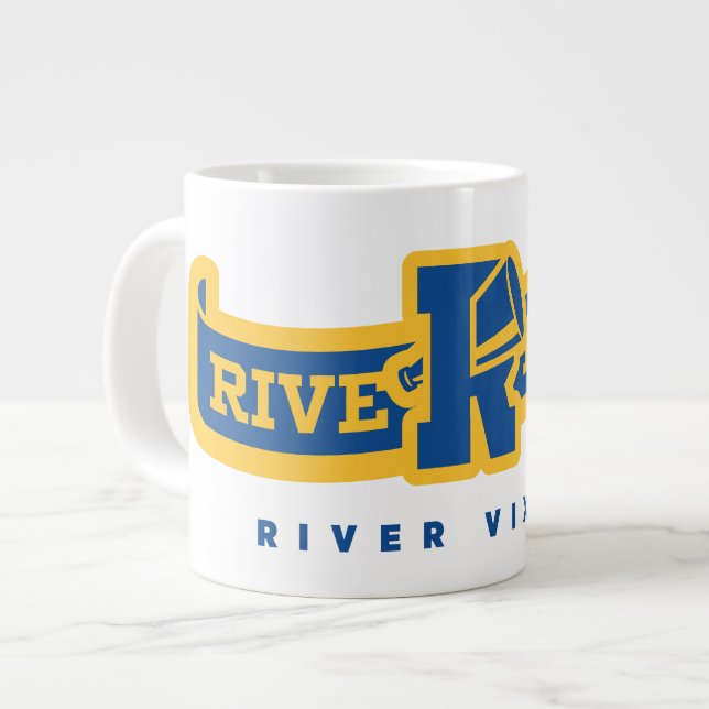 Caneca De Café Grande Riverdale River Vixens Banner (Frente Esquerda)