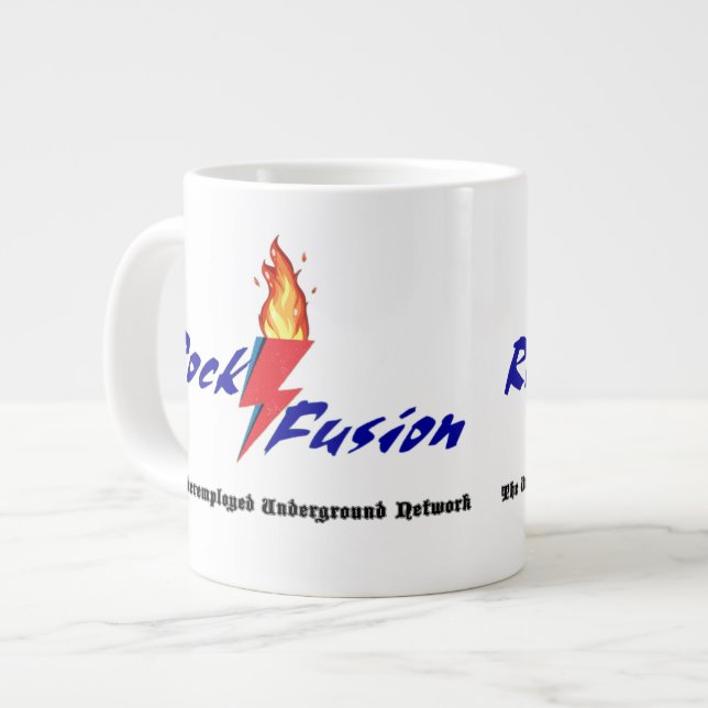 Caneca De Café Grande Rock Fusion Coffee Mug (Frente Esquerda)