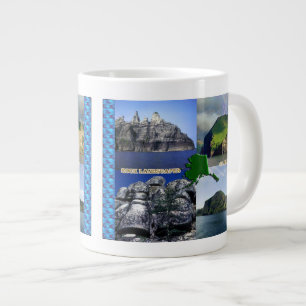 Caneca De Café Grande Rock Landscapes da Colagem do Alasca