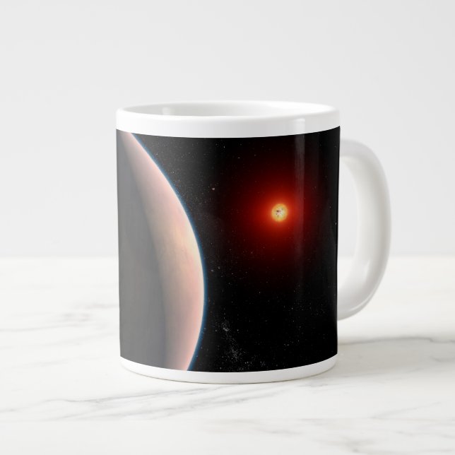 Caneca De Café Grande Rocky Exoplaneta Gj 486 B Orbitando Uma Estrela An (Frente Esquerda)