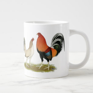 Caneca De Café Grande Rodas de Gamefowl