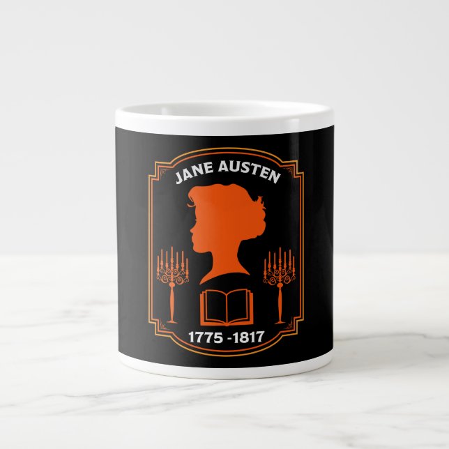 Caneca De Café Grande Romancista inglesa Jane Austen (Frente)