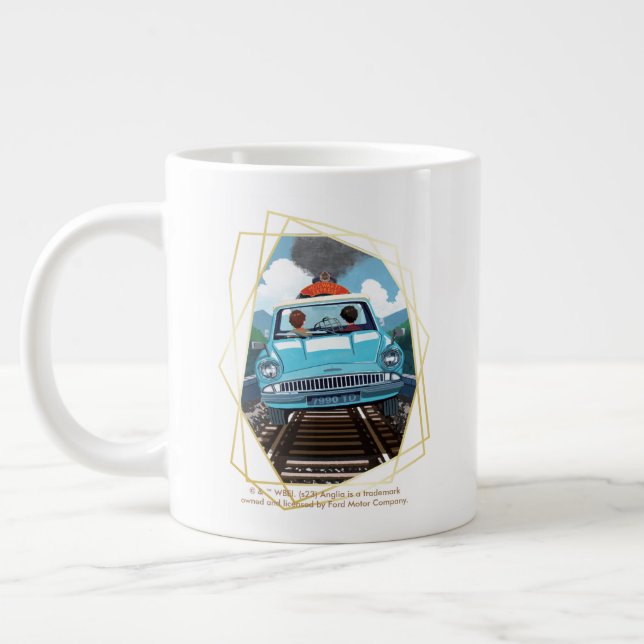 Caneca De Café Grande Ron & HARRY POTTER™ em carro voador para HOGWARTS™ (Esquerda)