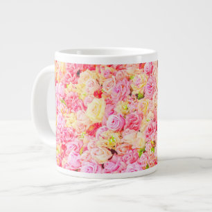 Caneca De Café Grande Rosa