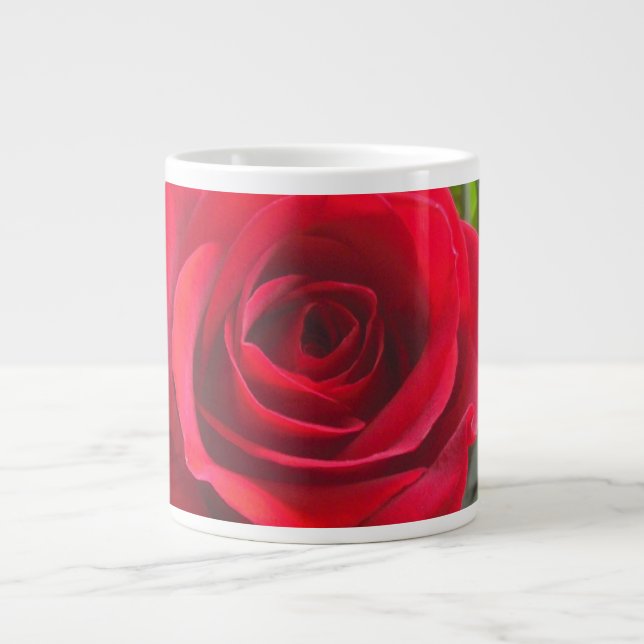 Caneca De Café Grande Rosa Jumbo Mug (Frente)