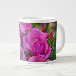 Caneca De Café Grande Rosa Rosa Rosa lavanda