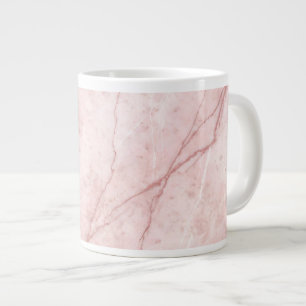 Caneca De Café Grande Rose Marble Orgânico Blush Rosa Empolvilhado 