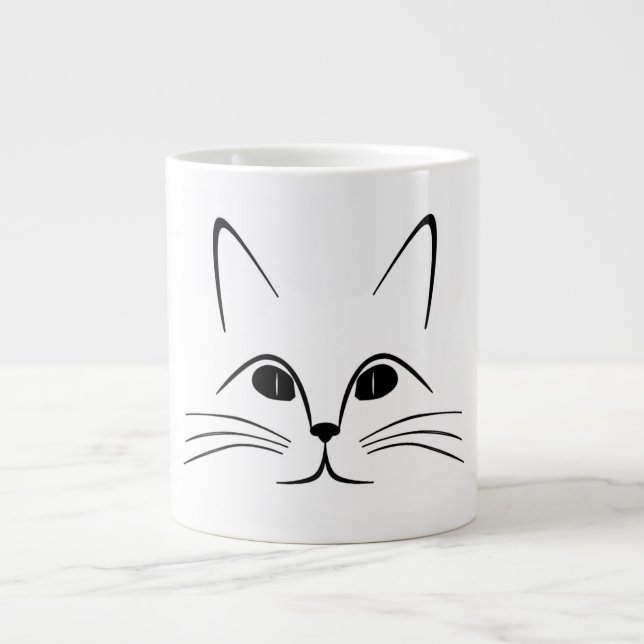 CANECA DE CAFÉ GRANDE ROSTO DE GATO (Frente)