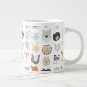 Caneca De Café Grande Rostos Amigáveis Retratos em animais de raça bra