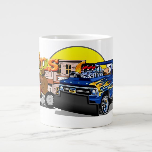 Caneca De Café Grande Rota 66 Cartoon (Frente)