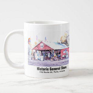 Caneca De Café Grande Rota 66 Histórica - Arizona - Marca d'água