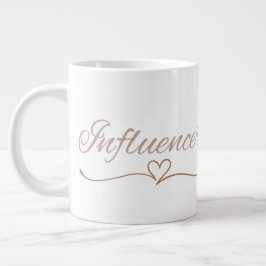Caneca De Café Grande Roteiro de Influenciador, Presente de Aniversário