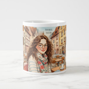 Caneca De Café Grande Rothenburg,Bavaria Germany Vacalty Mug