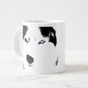 Caneca De Café Grande Rouco Café Mug De Café Siberiano Hussein Dog Cup