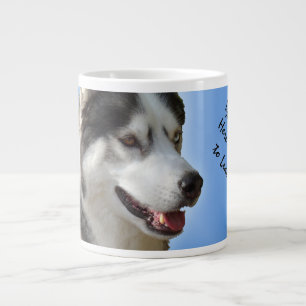 Caneca De Café Grande Rouco Jumbo Mug Siberian Husky Cup Personalizado