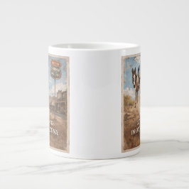 Caneca De Café Grande Route 66 Centennial Oatman Donkey Artwork