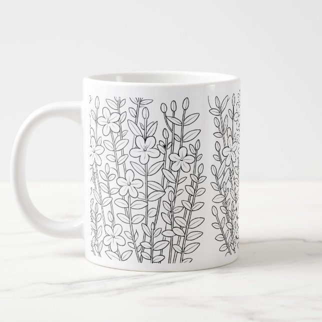 Caneca De Café Grande Rua anã, mama de John, Hypericum mutilum (Esquerda)