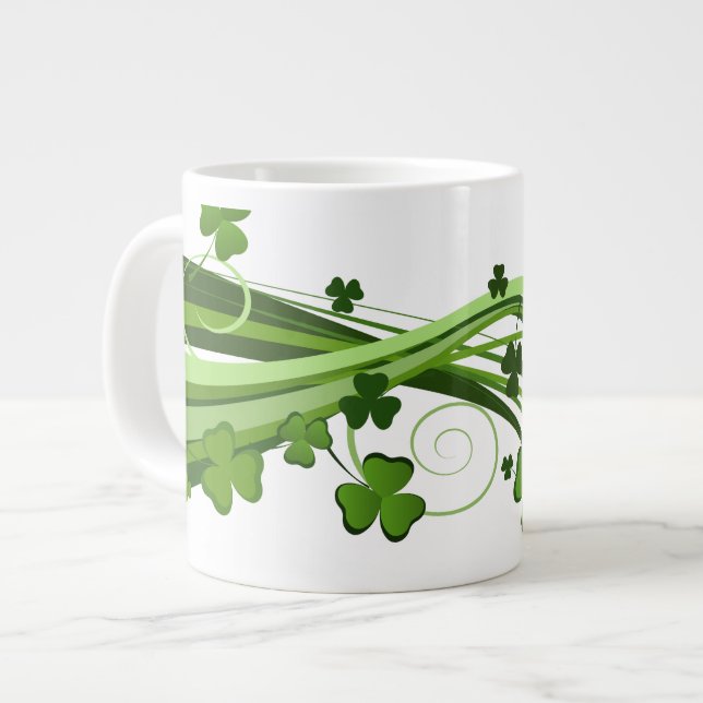 Caneca De Café Grande Rua, Clover Jumbo Mug do Patrick (Frente Esquerda)