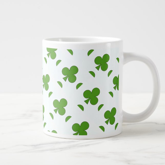 Caneca De Café Grande Rua de Shamrock, Feriado do Dia de Patrick (Direita)