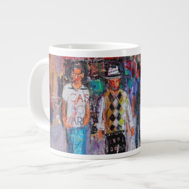 Caneca De Café Grande Rua Paris (Frente Esquerda)