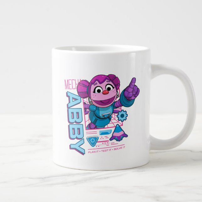 Caneca De Café Grande Rua Sésamo | Mecha Builders Abby Cadabby (Direita)
