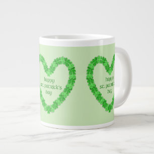 Caneca De Café Grande Ruas Felizes, Coração de Patricks