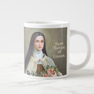 Caneca De Café Grande Ruas. Terese de Lisieux, a Pequena Flor (BJE 01)
