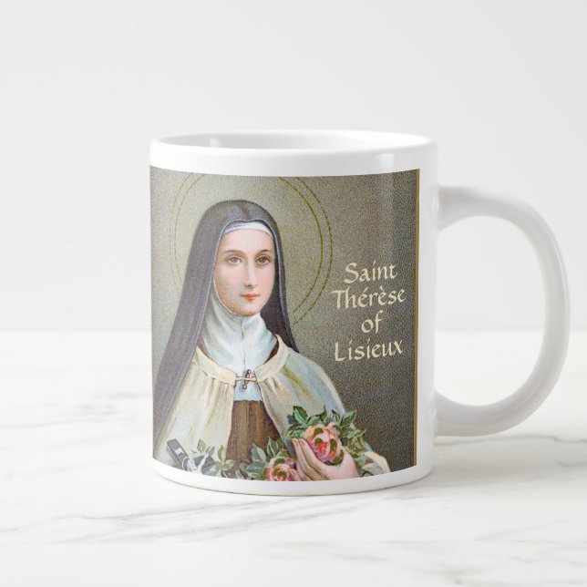 Caneca De Café Grande Ruas. Terese de Lisieux, a Pequena Flor (BJE 01) (Direita)
