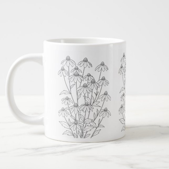 Caneca De Café Grande Rudbeckia laciniata - Cutleaf Coneflower (Esquerda)