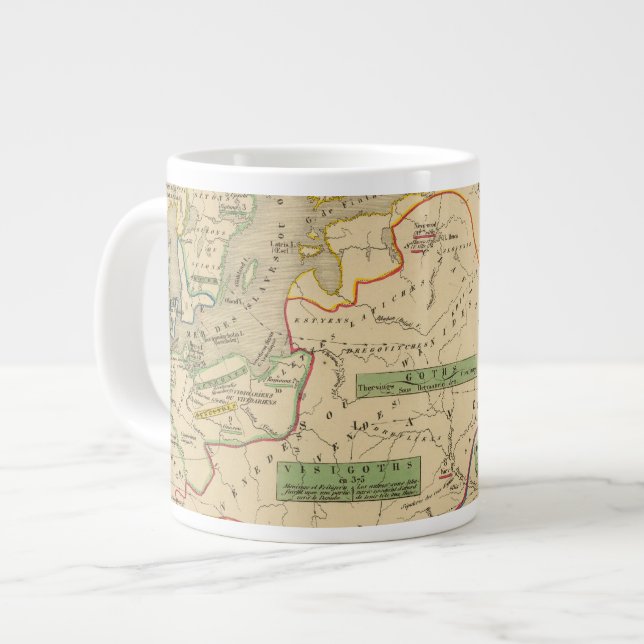 Caneca De Café Grande Russie, Suede, Norueguês (Frente Esquerda)