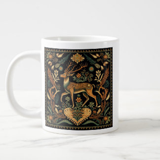 Caneca De Café Grande Rustic Wilderness Deer